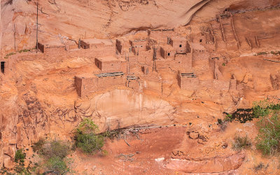 Detailed view of the well preserved Betatakin dwellings in Navajo National Monument