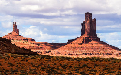 King On His Throne and Castle Butte in Monument Valley
