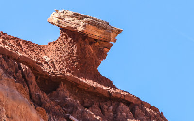 A cap-rock formation along the Toadstools Trail in Grand Staircase-Escalante NM