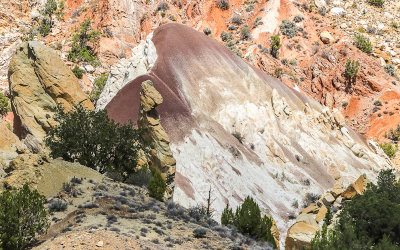 Colorful upheaval formation along the Cottonwood Road in Grand Staircase-Escalante NM