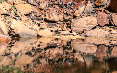 One of the pools along the Emerald Pools Trail in Zion National Park