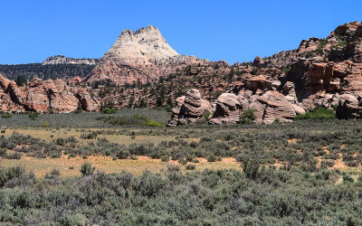 Rock Formations along the Kolob Terrace Road in Zion National Park