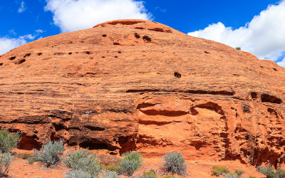 Smooth rock formation in Red Cliffs National Conservation & Recreation Area
