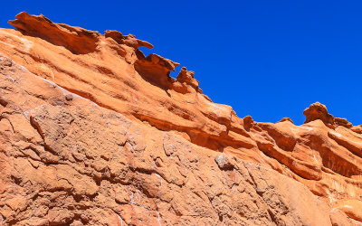 Red rock ridge in Little Finland in Gold Butte National Monument