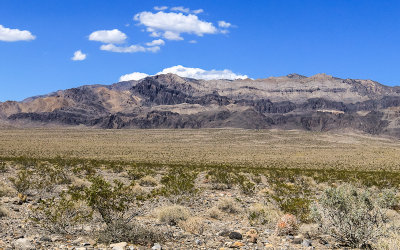 Southern end of the Sheep Mountain Range in Desert National Wildlife Refuge 