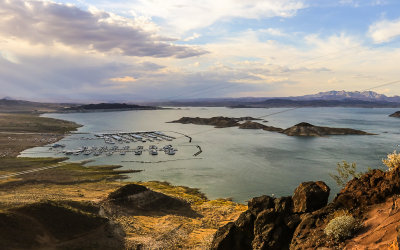 A Lake Mead marina in Lake Mead National Recreational Area