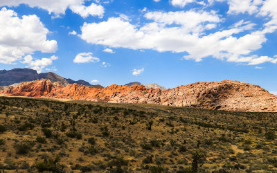 Calico Hills ridge from the Visitor Center in Red Rock Canyon National Conservation Area 