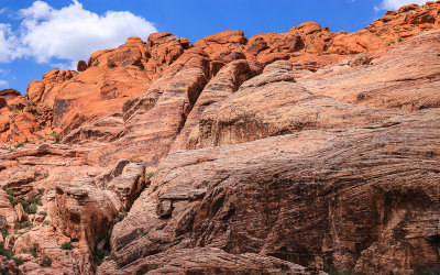Wind worn rock formations in Red Rock Canyon National Conservation Area