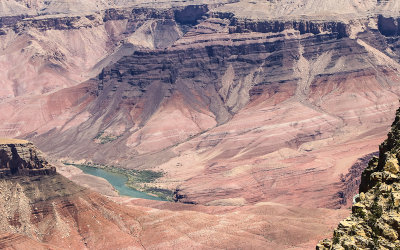 The Colorado River as seen from Cape Royal in Grand Canyon National Park