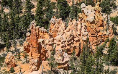 Formation in the Bryce Amphitheater in Bryce Canyon National Park
