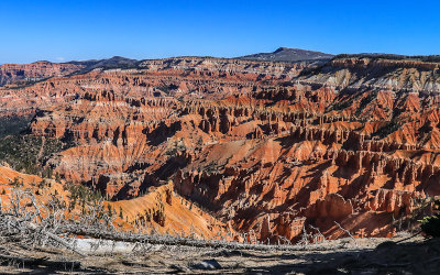 The 2000 foot deep Amphitheater from the Point Supreme Overlook in Cedar Breaks National Monument 