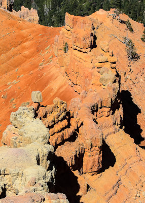 Rock formation from the Chessman Ridge Overlook in Cedar Breaks National Monument