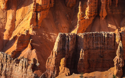 Shadows on the formations from the Point Supreme Overlook in Cedar Breaks National Monument