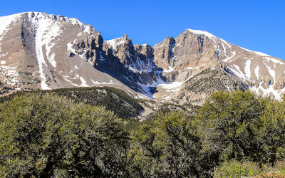 Jeff Davis Peak (left) and Wheeler Peak (13,063 ft) on the right in Great Basin National Park