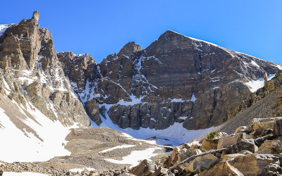 The Wheeler Wall as viewed from along the Glacier Trail in Great Basin National Park
