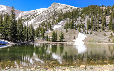 Stella Lake, above 10,000 feet, along the Alpine Lakes Trail in Great Basin National Park
