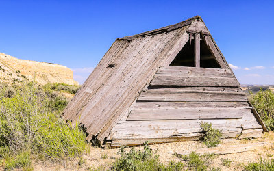 Historic Haddenhamm Cabin along the Historic Quarry Trail in Fossil Butte National Monument