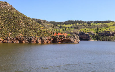 The hills above Bighorn Lake in Bighorn Canyon National Recreation Area - North