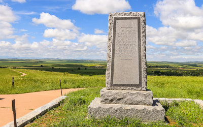 Reno-Benteen Monument in Little Bighorn Battlefield National Monument