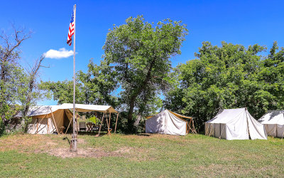 7th Cavalry encampment at the Real Bird Reenactment Event