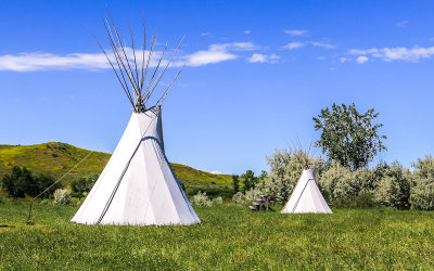 Indian Nation Teepees at the Real Bird Reenactment Event