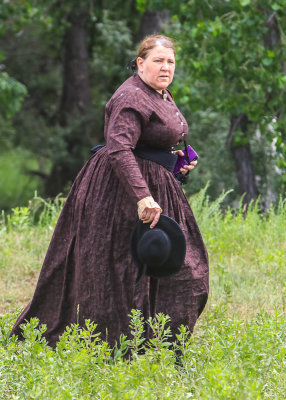 Woman of the period at the Real Bird Reenactment Event