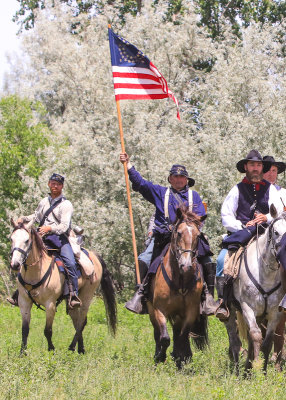 7th Cavalry flag bearer at the Battle of the Little Bighorn