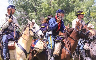 7th Cavalry troops prepare for conflict at the Battle of the Little Bighorn