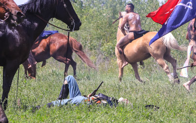 7th Cavalry troop killed as the battle rages on at the Battle of the Little Bighorn