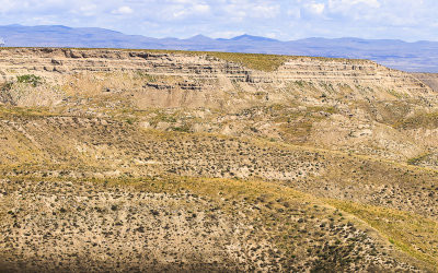 High cliffs in Hagerman Fossil Beds National Monument