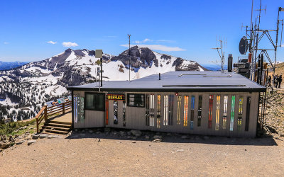Waffle shack on top of the mountain in Jackson Hole Wyoming