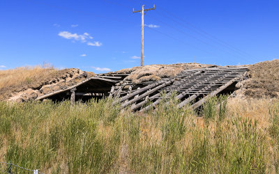 Ruins of Root Cellar in Minidoka National Historic Site