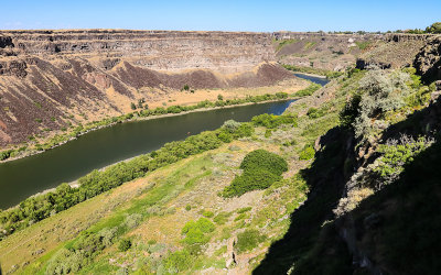 The Snake River Gorge near the US 93 Highway Bridge along the Snake River