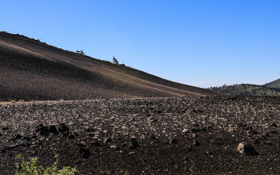 Cinders making up the side of Inferno Cone in Craters of the Moon National Monument
