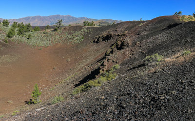 Cinder cone along the Tree Molds Trail in Craters of the Moon National Monument