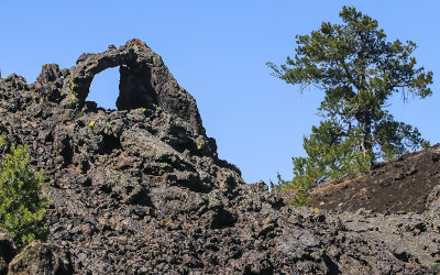 A lava arch along the North Crater Trail in Craters of the Moon National Monument