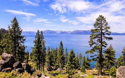 Lake Tahoe from the Cave Rock Overlook in Lake Tahoe