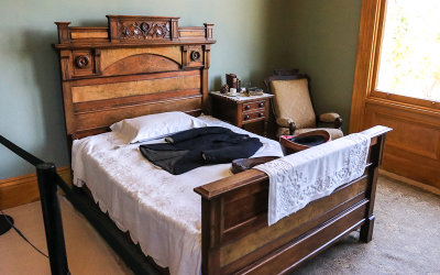 Bedroom in the John Muir House in John Muir National Historic Site