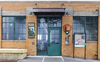 Visitor Center entrance in Rosie the Riveter National Historical Park