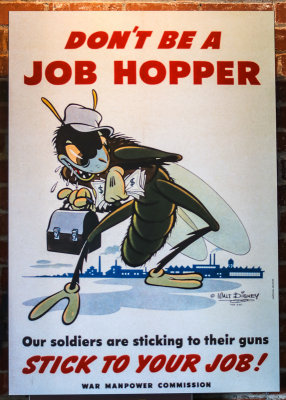 War Manpower Commission poster in Rosie the Riveter National Historical Park