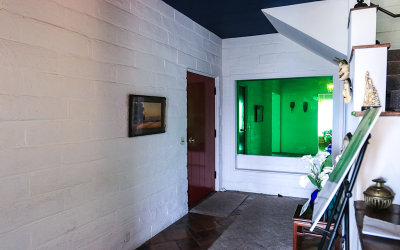 Entryway with green mirror in Eugene ONeill National Historic Site