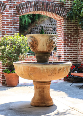 Fountain at the Korbel Champagne Cellars
