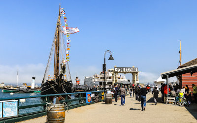 Entry to the Hyde Street Pier in San Francisco Maritime NHP 