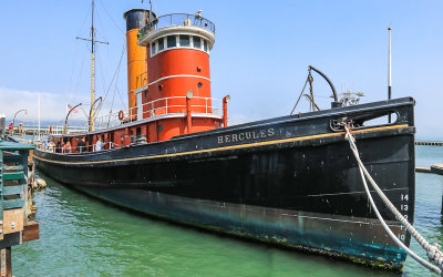 Hercules steam-powered tugboat in San Francisco Maritime NHP