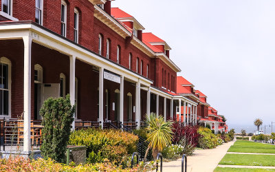 Buildings along the Main Post Main Parade Grounds in the Presidio of San Francisco NHL