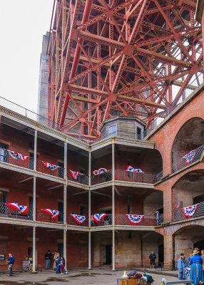Southern penthouse under the Golden Gate Bridge in Fort Point National Historic Site
