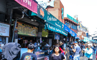 Fisherman’s Wharf street scene in San Francisco