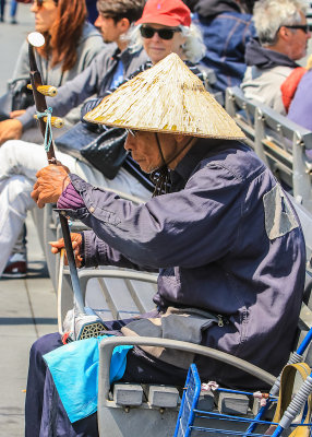 Street musician plays near Pier 39 in San Francisco