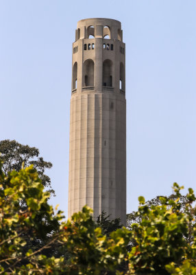 Coit Tower from the Embarcadero area in San Francisco