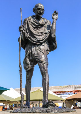 Gandhi Statue at the Port of San Francisco at the Farmers Market